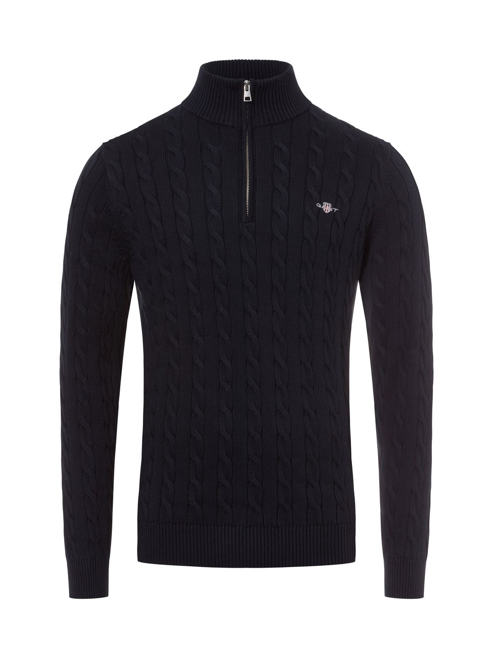 Gant Męski sweter z dzianiny Mężczyźni Bawełna niebieski, XL