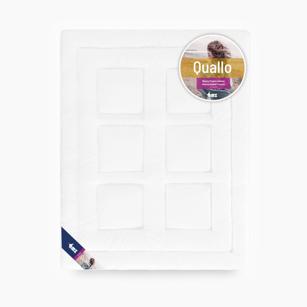 Kołdra Quallo AMZ 155x200 cm Letnia antyalergiczny Advansa Quallofil®, 100% bawełna