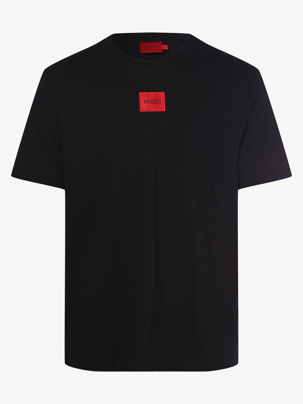 HUGO T-shirt męski Mężczyźni Bawełna czarny, L