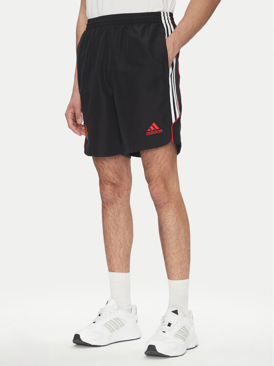 adidas Szorty sportowe Manchester United UBP JF0369 Czarny Regular Fit