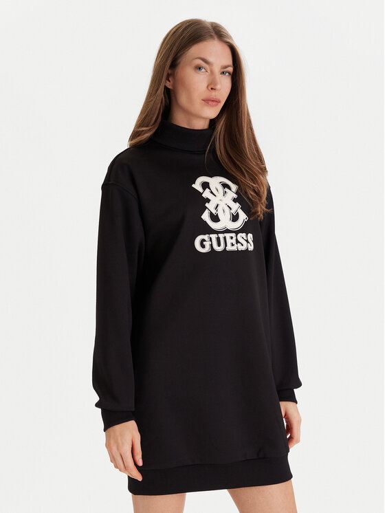 Guess Sukienka codzienna V5YK07 KCX22 Czarny Regular Fit