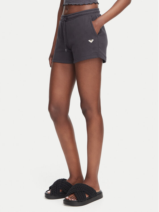 Roxy Szorty sportowe Surf Stoked ERJFB03416 Czarny Regular Fit