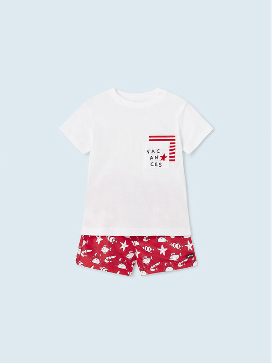 Mayoral Komplet dziecięcy 1639 Czerwony Regular Fit