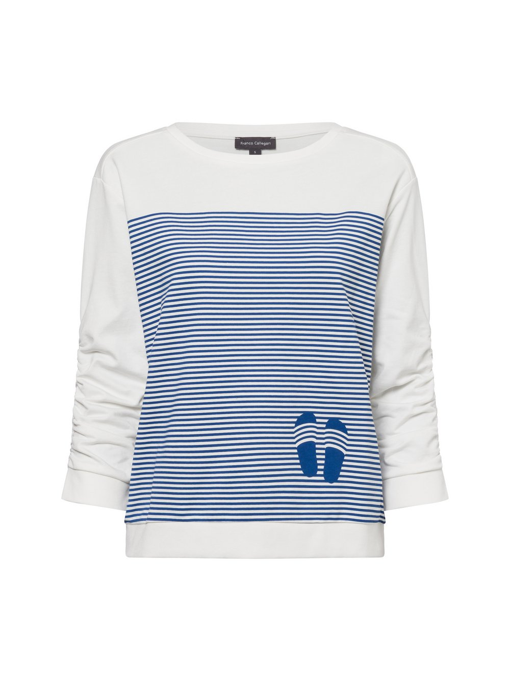 Franco Callegari Bluza damska Kobiety Bawełna biały, XXXL