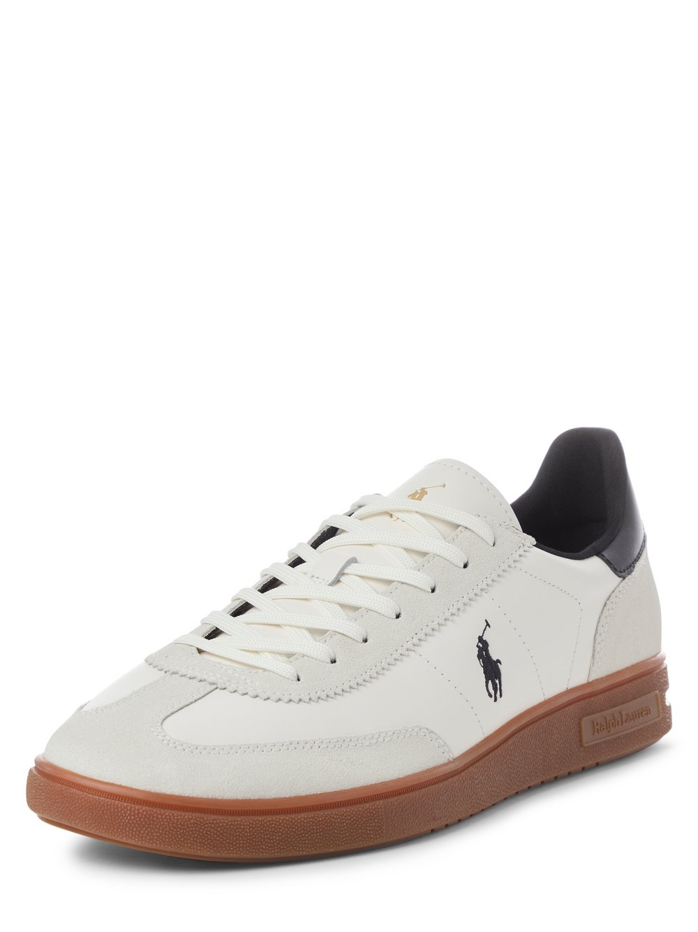 Polo Ralph Lauren Męskie buty sportowe z zawartością skóry - Bedford Mężczyźni skóra biały, 44