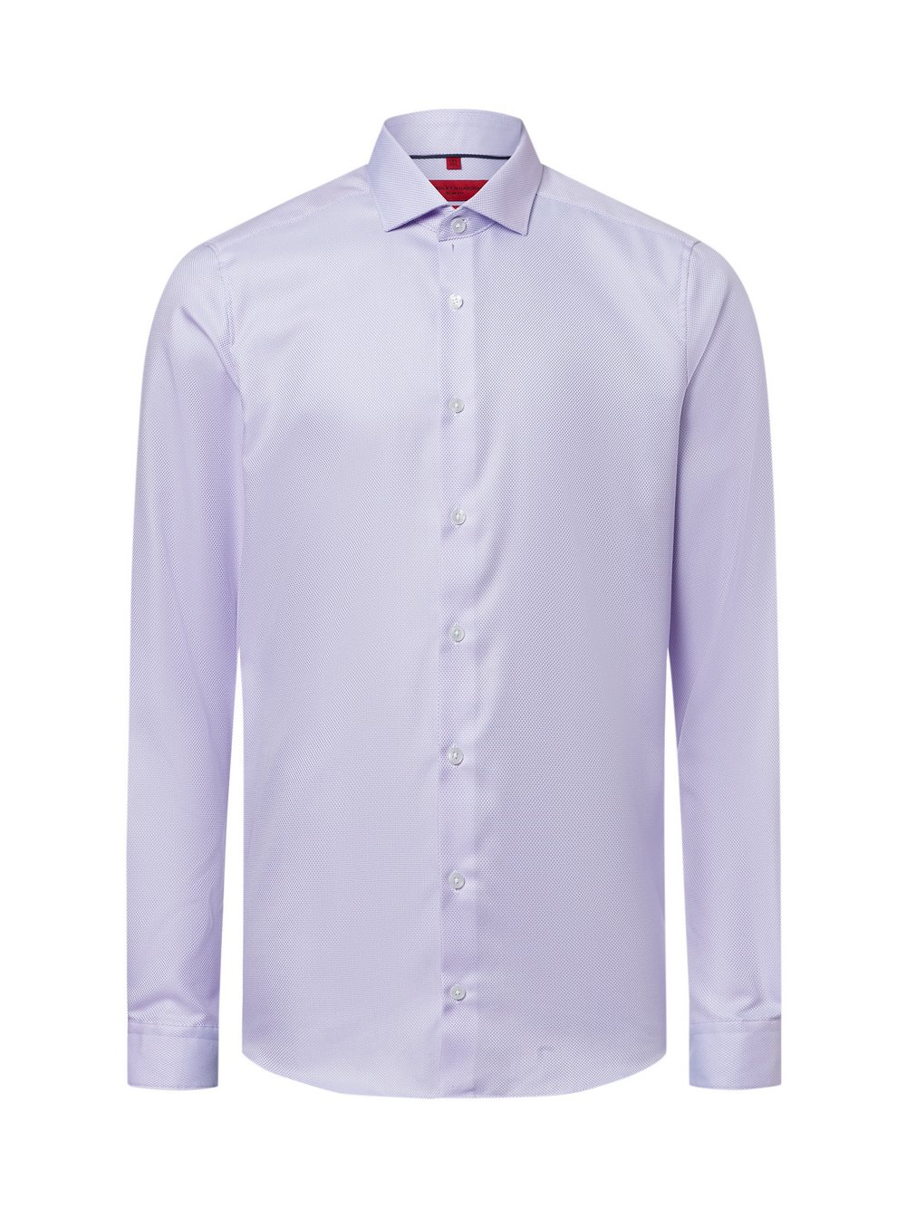 Finshley & Harding Męska koszula biznesowa - non-iron Mężczyźni Slim Fit Bawełna różowy|biały, 45