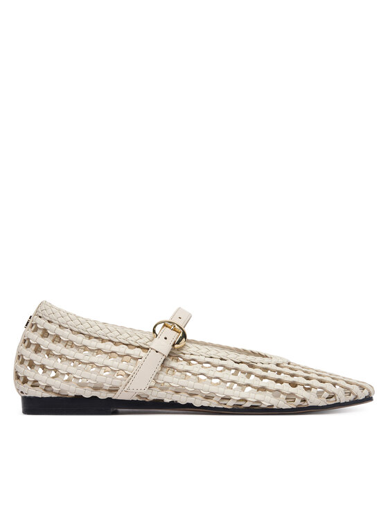 Tommy Hilfiger Baleriny Mary Jane Ballerinas FW0FW09244 Kremowy