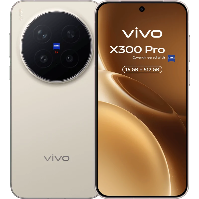 vivo X300 Pro 5G 16/512GB Telephoto Extender + słuchawki TWS 3e + Ładowarka 90W Brązowy