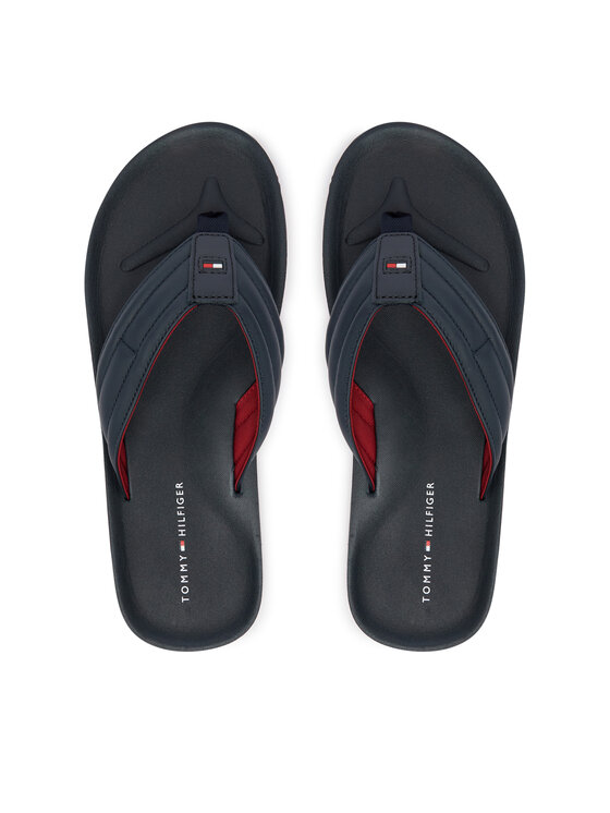 Tommy Hilfiger Japonki Hilfiger Padded Beach Sandal FM0FM05801 Granatowy