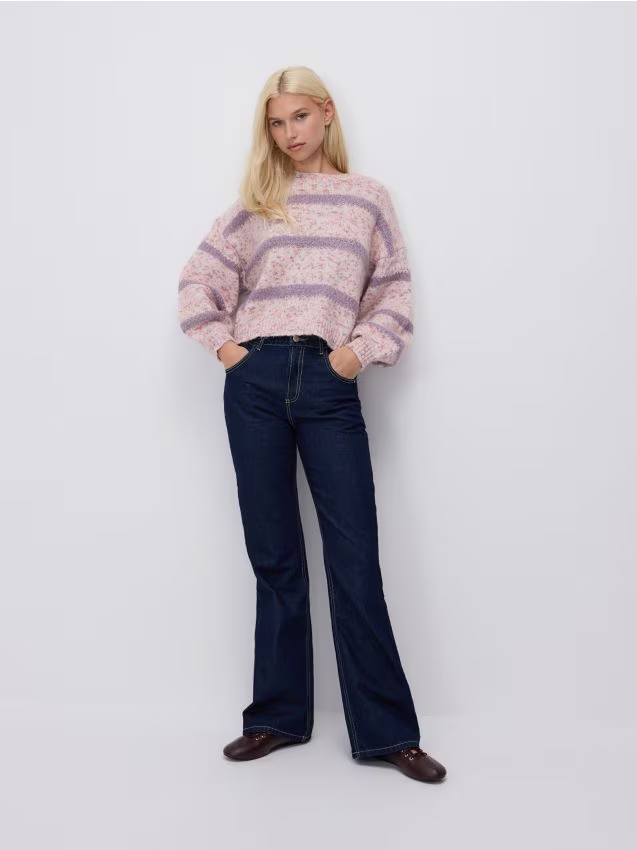 Reserved - Wzorzysty sweter - wielobarwny