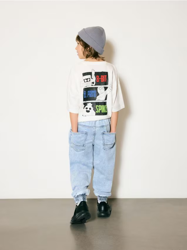 Reserved - Jeansy jogger - niebieski