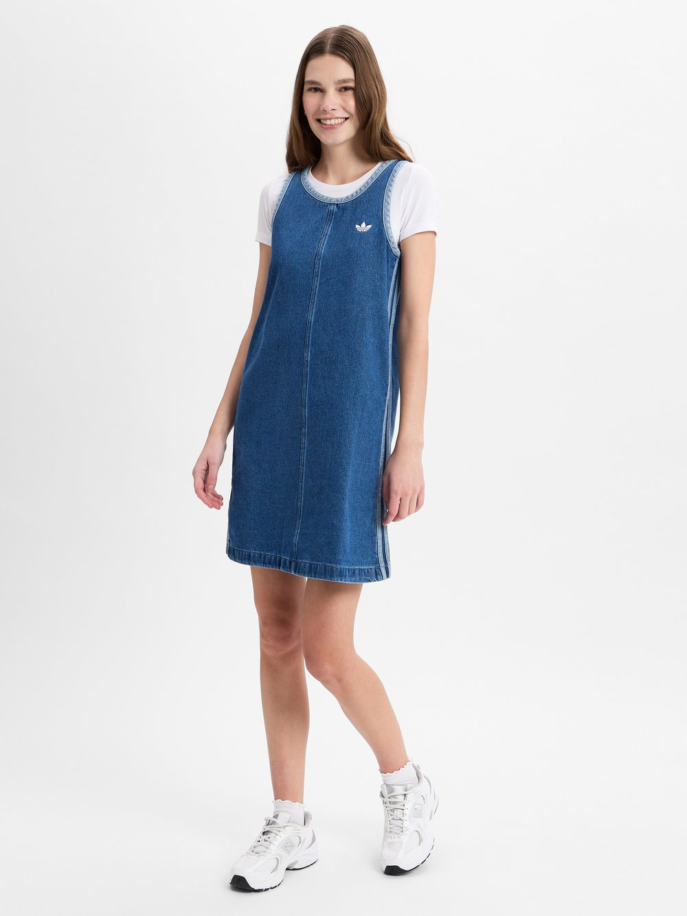 adidas Originals Dżinsowa sukienka damska Kobiety Bawełna niebieski, S