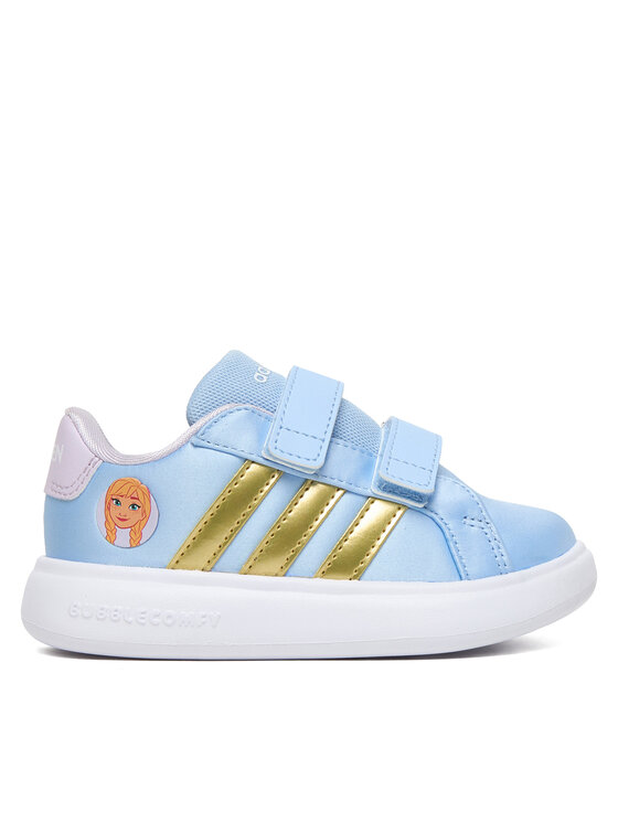 adidas Sneakersy Disney Frozen Grand Court 3.0 JQ4355 Niebieski jasny