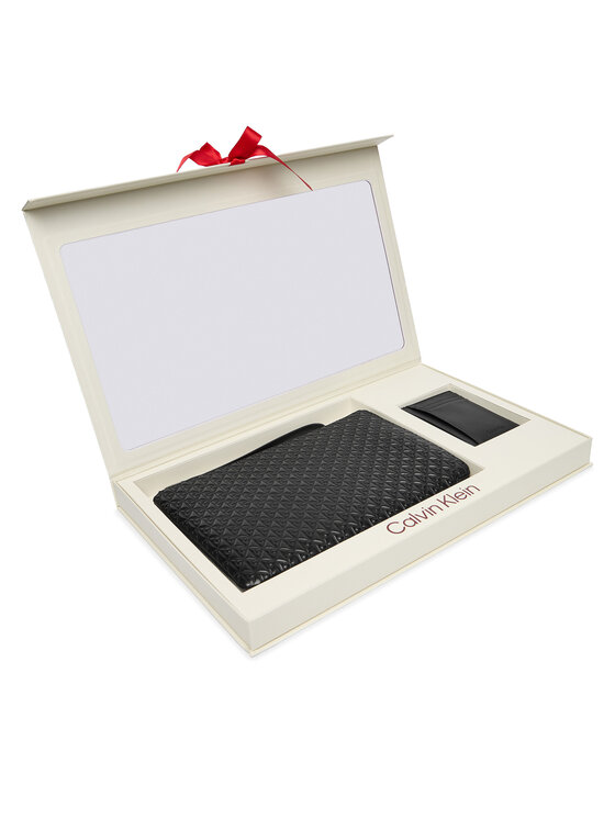 Calvin Klein Zestaw prezentowy Zip Pouch + Cardcase Giftset LV04D0003G Czarny