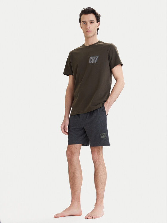 Cristiano Ronaldo CR7 Piżama 8730-41 Zielony Regular Fit