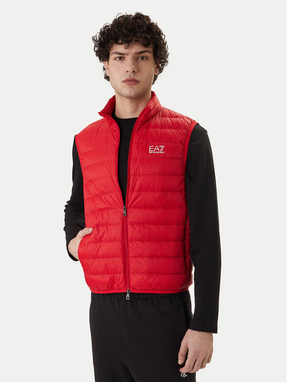 EA7 Emporio Armani Kamizelka 8NPQ06 PNGPZ U5072 Czerwony Regular Fit