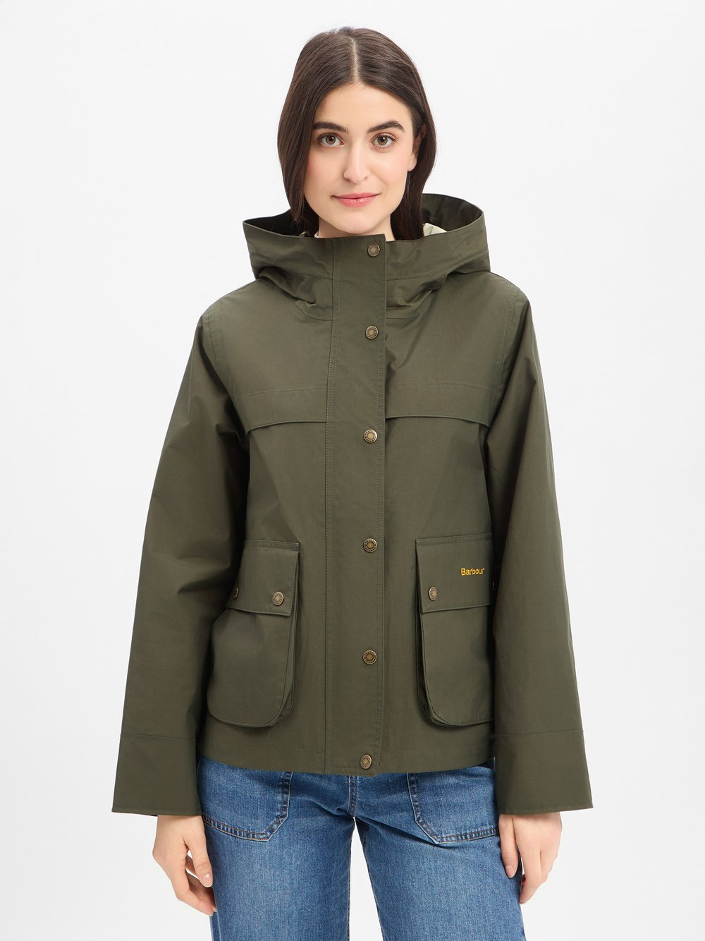 Barbour Damska kurtka przeciwdeszczowa - Baythorpe Kobiety zielony, 44