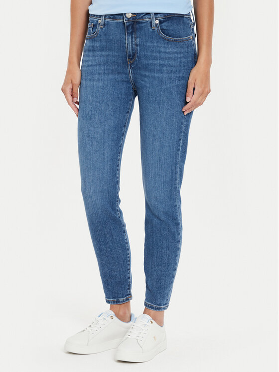 Tommy Hilfiger Jeansy Como WW0WW42488 Niebieski Skinny Fit