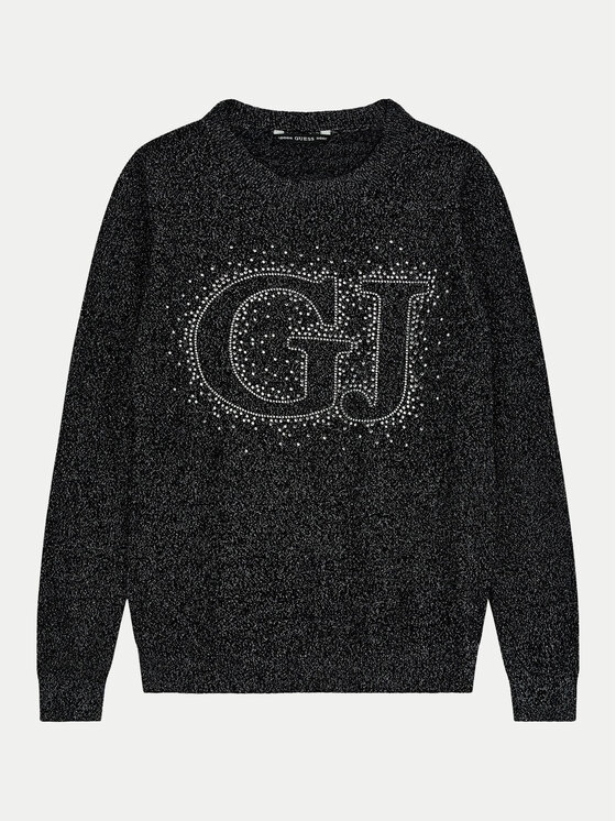Guess Sweter J4YR00 Z3FP0 Czarny Regular Fit