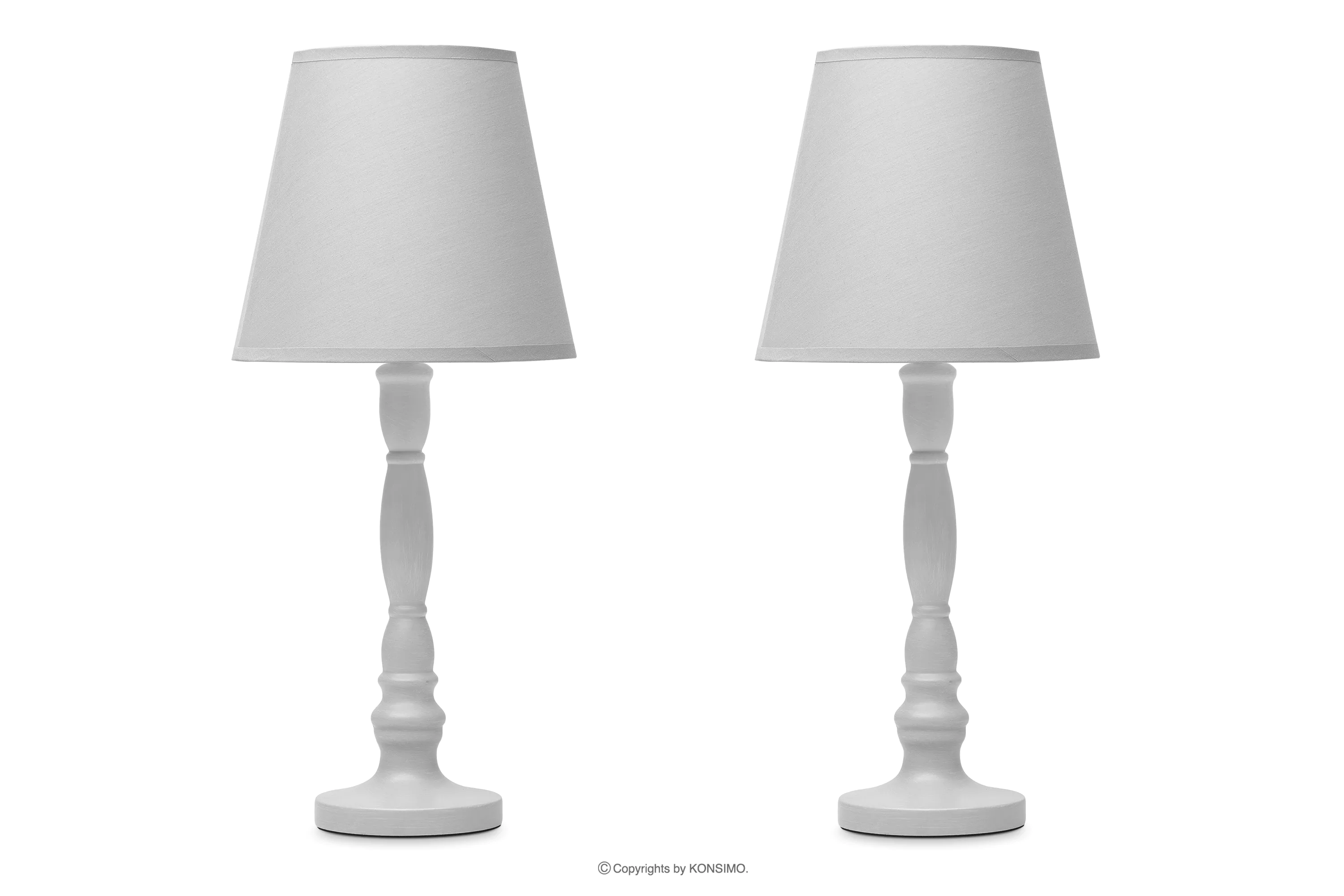Lampka nocna szara 2szt GITTA