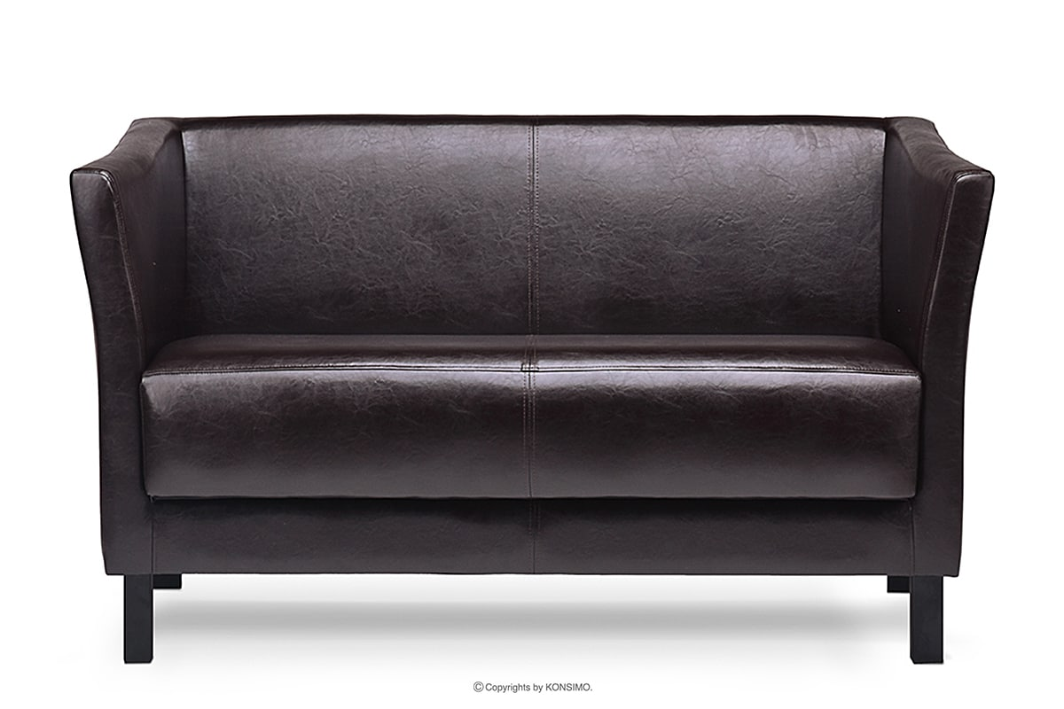 Sofa do poczekalni ekoskóra brązowa ESPECTO miniaturka