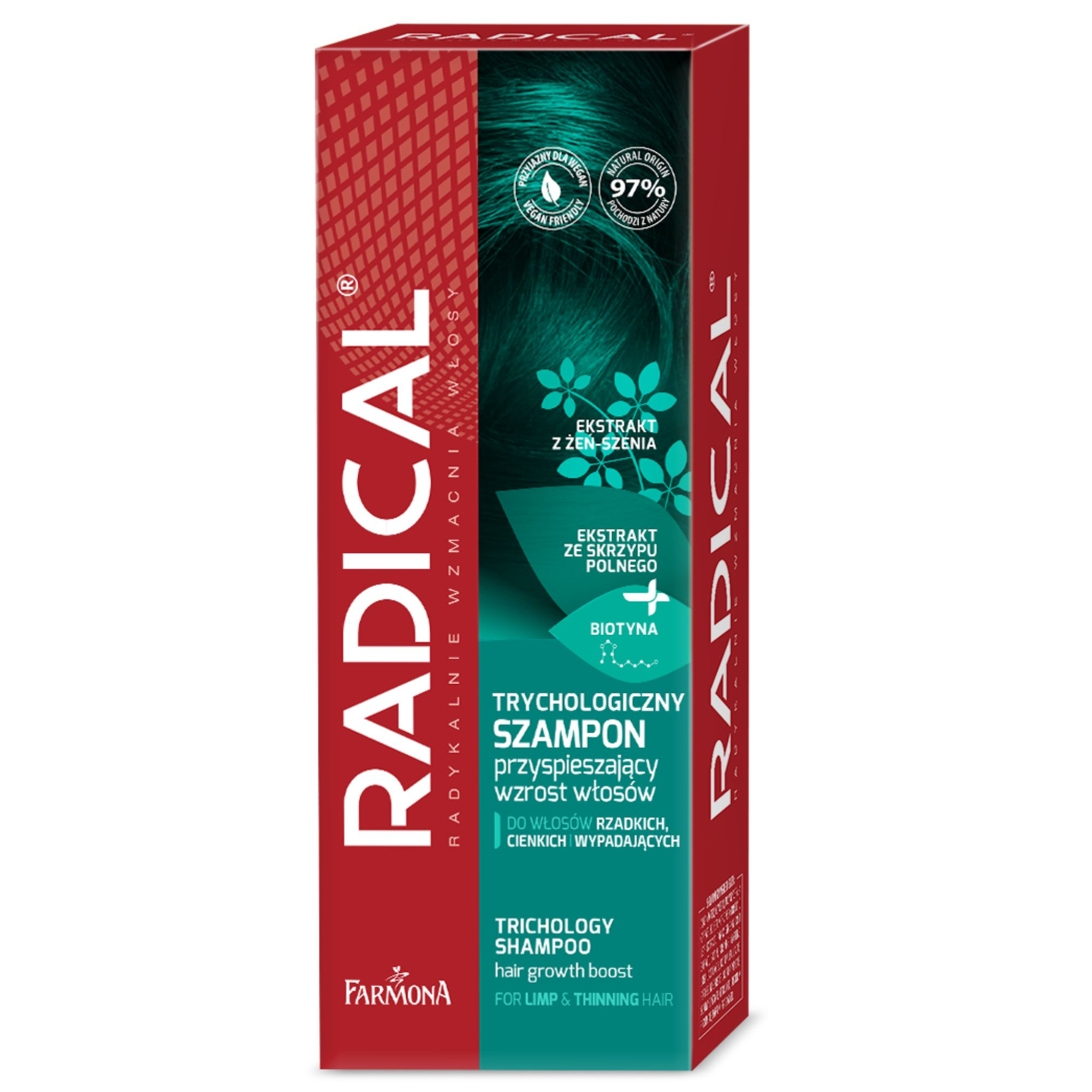 RADICAL trychologiczny szampon przyspieszający wzrost włosów 200 ml