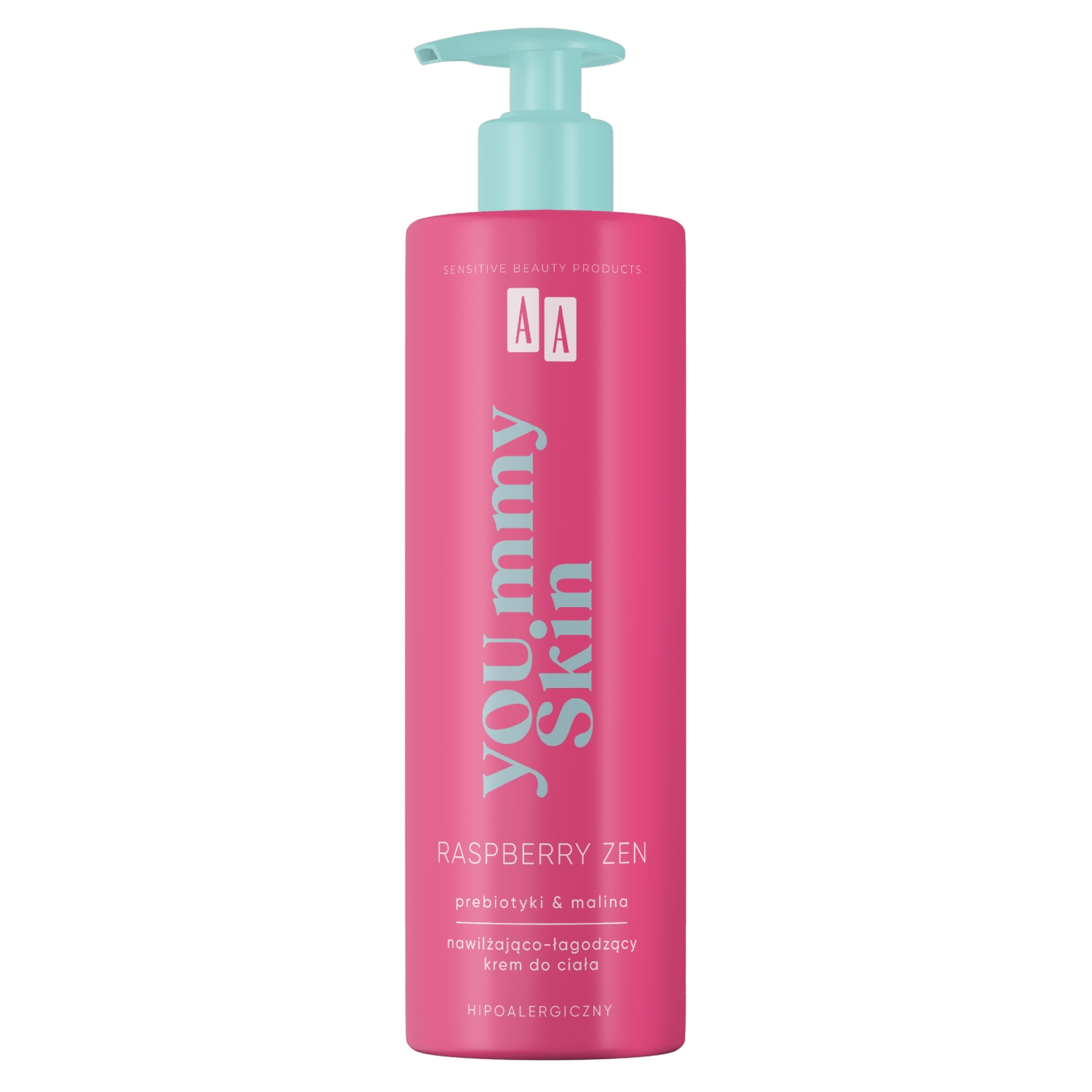 AA YOU.mmy Skin krem do ciała nawilżająco-łagodzący Raspberry Zen 400 ml