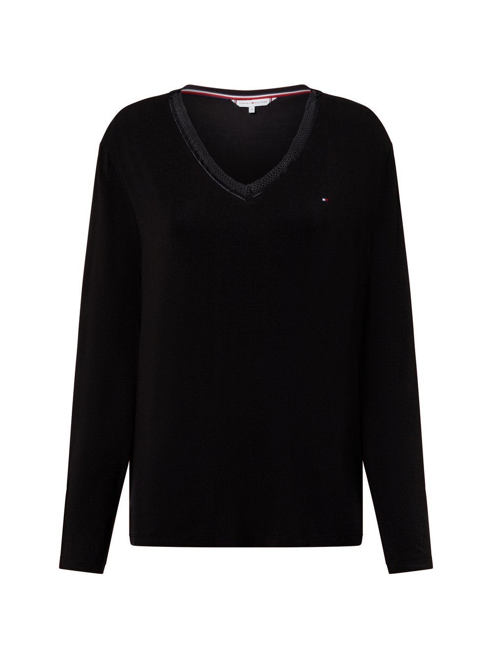 Tommy Hilfiger Damska koszulka do piżamy Kobiety Modal czarny, XS