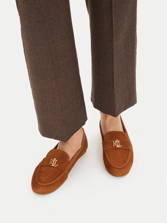 LAUREN RALPH LAUREN Loafersy 802946809014 Brązowy