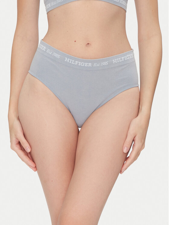 Tommy Hilfiger Figi klasyczne z wysokim stanem UW0UW05724 Niebieski
