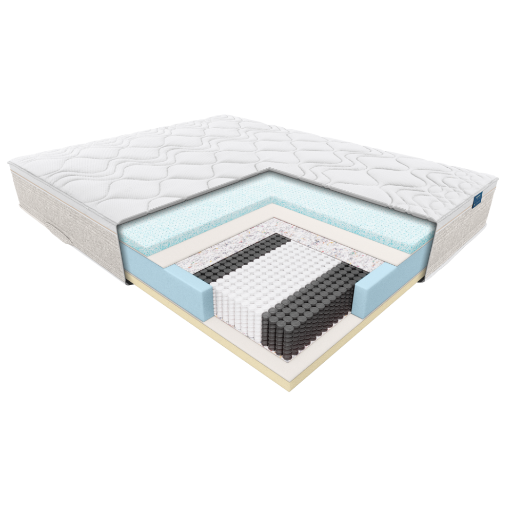 Materac Nolli Janpol 180x200 cm Biaxial Grey
