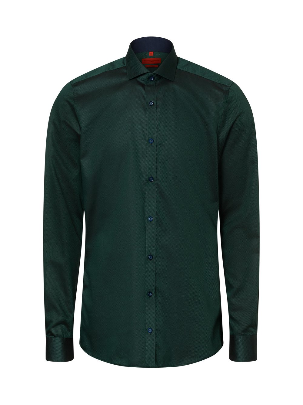 Finshley & Harding Koszula męska Mężczyźni Slim Fit Bawełna zielony, 43
