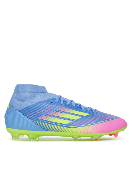adidas Buty do piłki nożnej F50 League Mid Firm/Multi-Ground JI0436 Granatowy