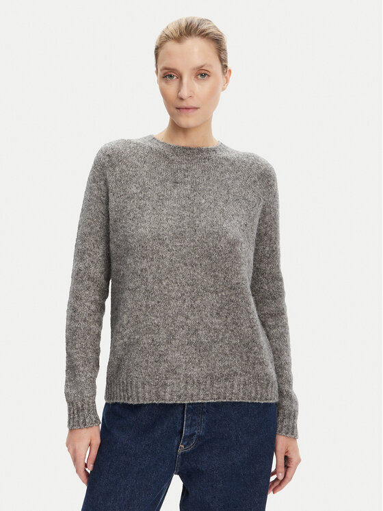 Weekend Max Mara Sweter Ghiacci 2525366151 Szary Regular Fit