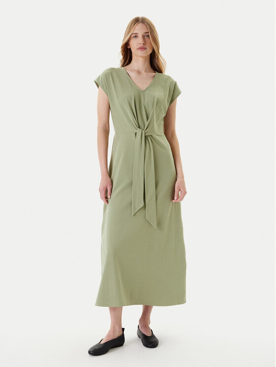 United Colors Of Benetton Sukienka letnia 3FJHDV01T Zielony Regular Fit