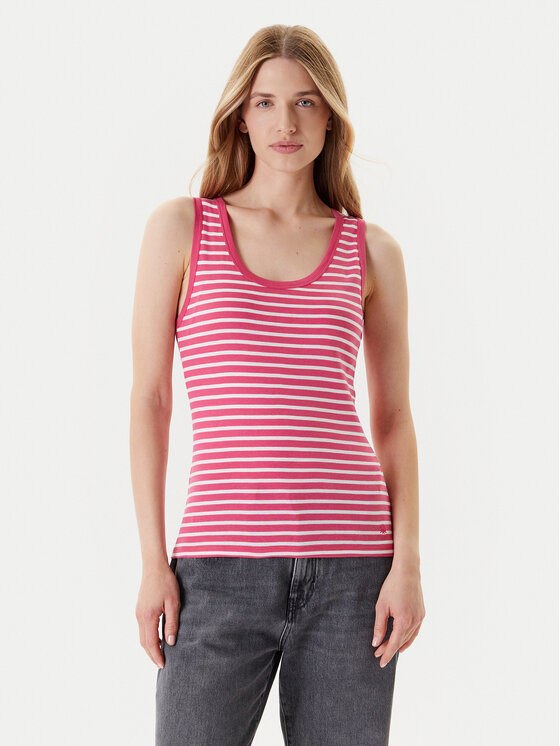 United Colors Of Benetton Top 30YSDH010 Różowy Regular Fit