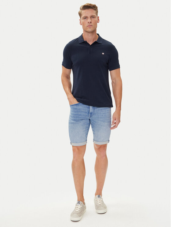 Petrol Industries Szorty jeansowe M-ROS-SHO001 Niebieski Slim Fit