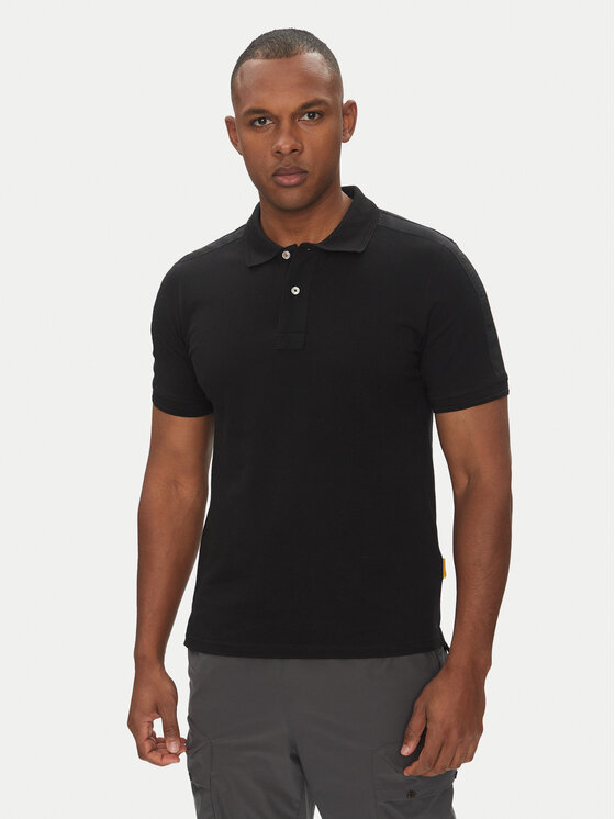 Parajumpers Polo Space 25SMPMPOXF06 Czarny Regular Fit