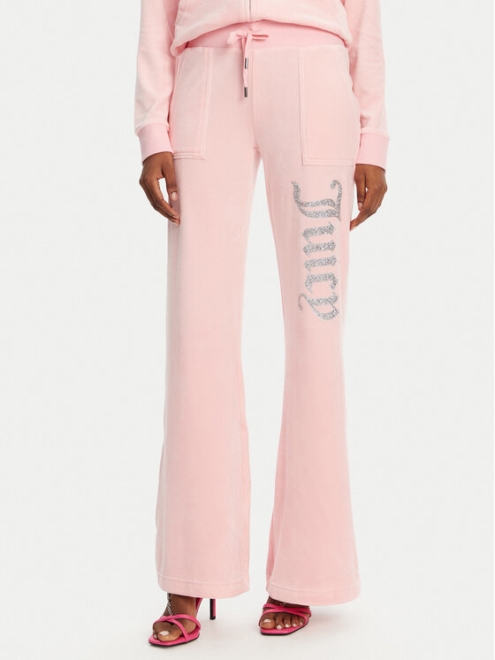 Juicy Couture Spodnie dresowe Layla JCBBJ125806 Różowy Regular Fit