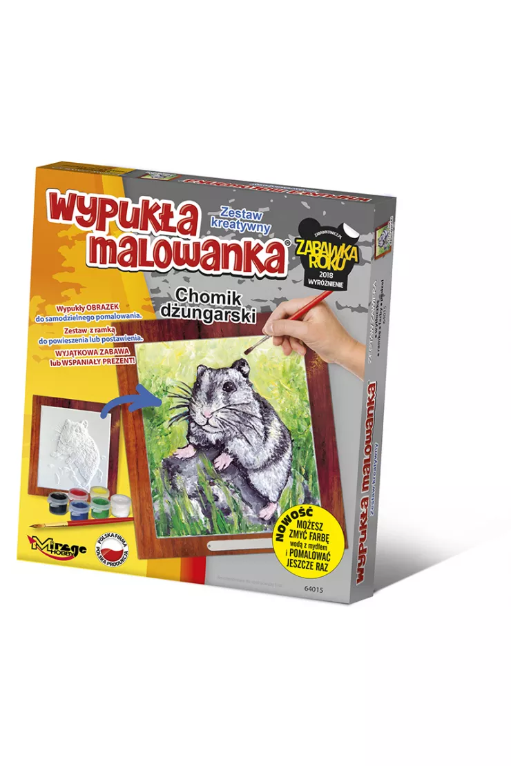 Wypukła malowanka Futrzak - Chomik dżungalski