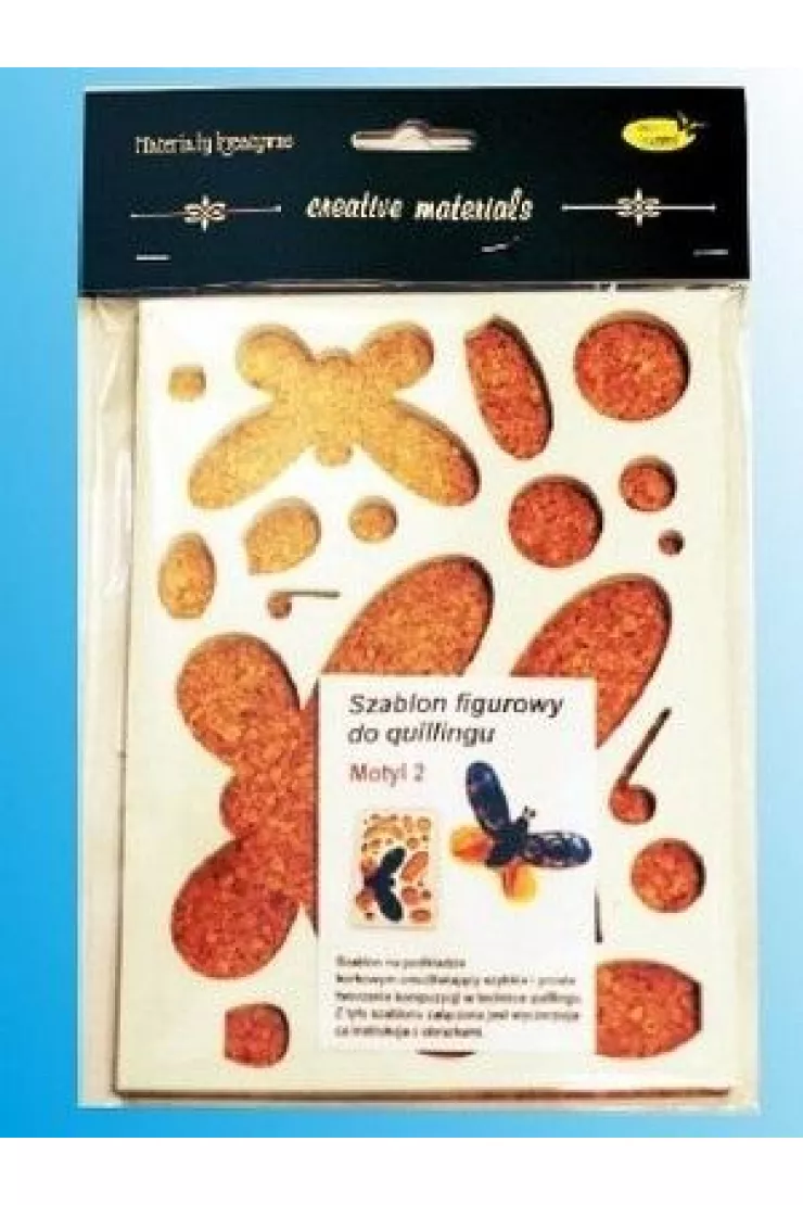 Szablon figurowy do quillingu motyl 14.5x19cm