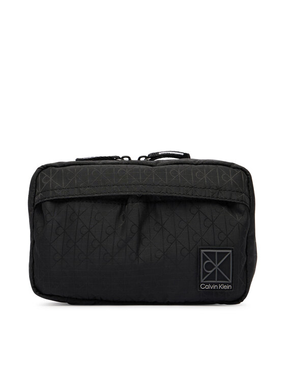 Calvin Klein Kosmetyczka Emblem Aop Washbag LV04D1208G Czarny