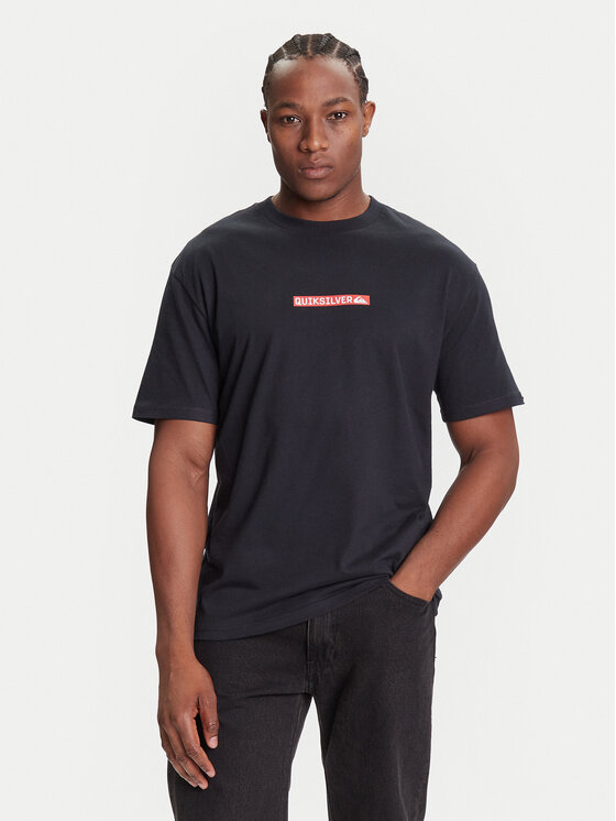 Quiksilver T-Shirt Dna Clicker Tee EQYZT08207 Czarny Comfort Fit