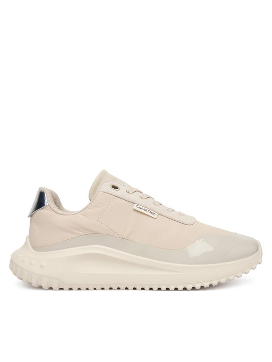 Calvin Klein Sneakersy Eva Runner Lace Up Mat Mix YW0YW02016 Beżowy
