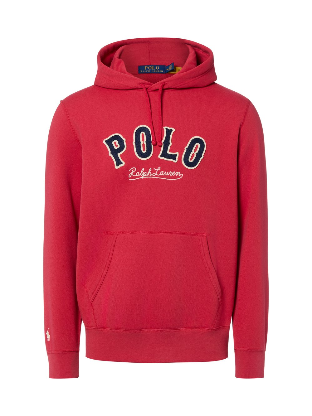 Polo Ralph Lauren Męski sweter z kapturem Mężczyźni Bawełna czerwony, L