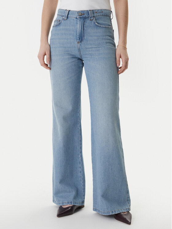 Marella Jeansy 2613181014 Niebieski Wide Leg