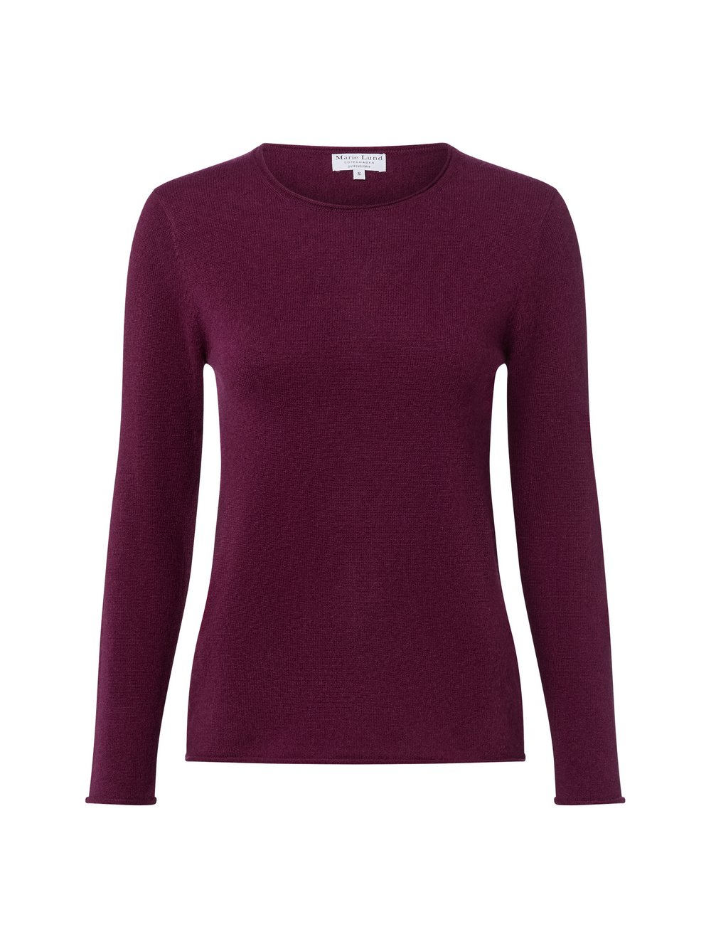 Marie Lund Damski sweter z czystego kaszmiru Kobiety Kaszmir lila jednolity, XL