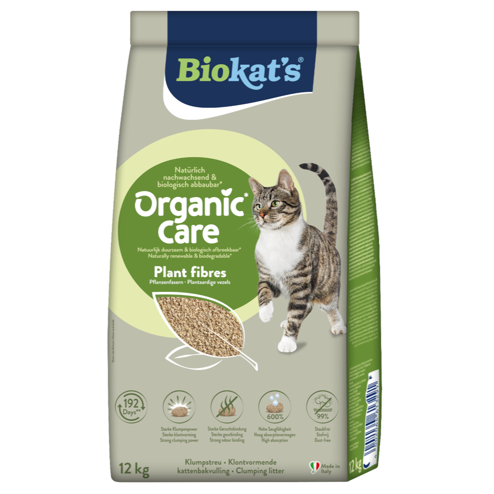Biokat's Organic Care Plant fibres - 30 litrów (ok. 12 kg)