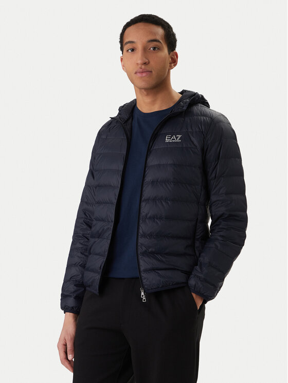 EA7 Emporio Armani Kurtka puchowa 8NPB24 PNGPZ 1562 Granatowy Regular Fit