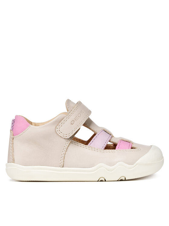 Geox Sandały B Steppieup Girl B5563A 000CL C0175 Écru